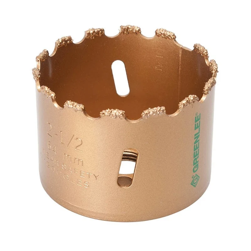 Holesaw,2-1/2" Pkgd Carbide Grit By Greenlee 725-2-1/2